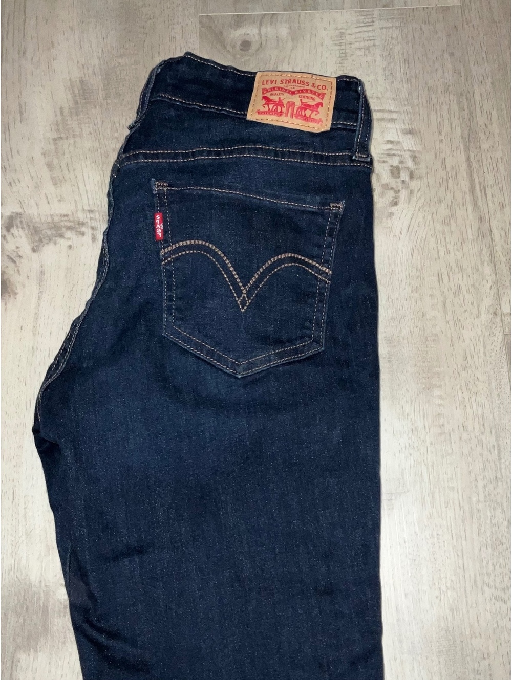 Levi's 535 Super Skinny Jeans Size 30 Dark Blue Denim